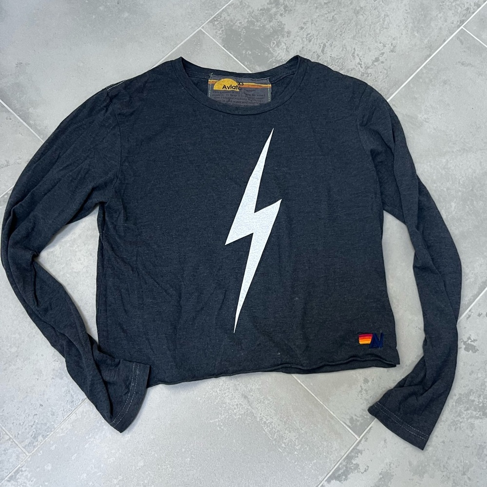 GUC - aviator nation long sleeve slightly cropped